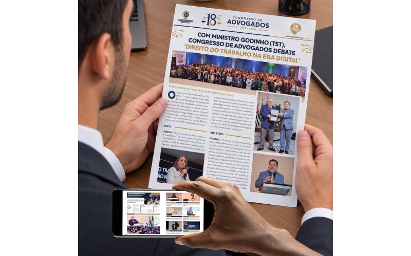 Informe Especial do 18º Congresso de Advogados pode ser lido nas versões impressa e digital