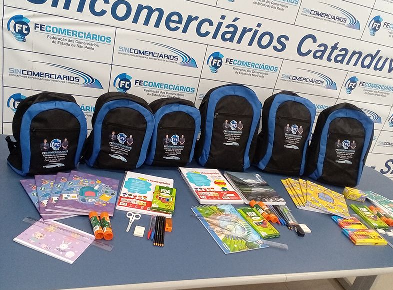  Sincomerciários Catanduva inicia entrega dos kits escolares a partir de 14/01