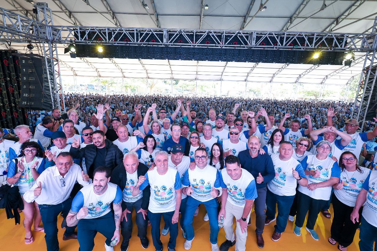 Unidade e força dão o tom ao discurso do presidente Motta no 1º de Maio dos Comerciários