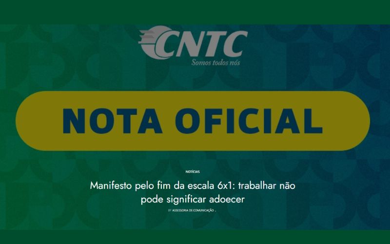 Manifesto pelo fim da escala 6x1: trabalhar não pode significar adoecer