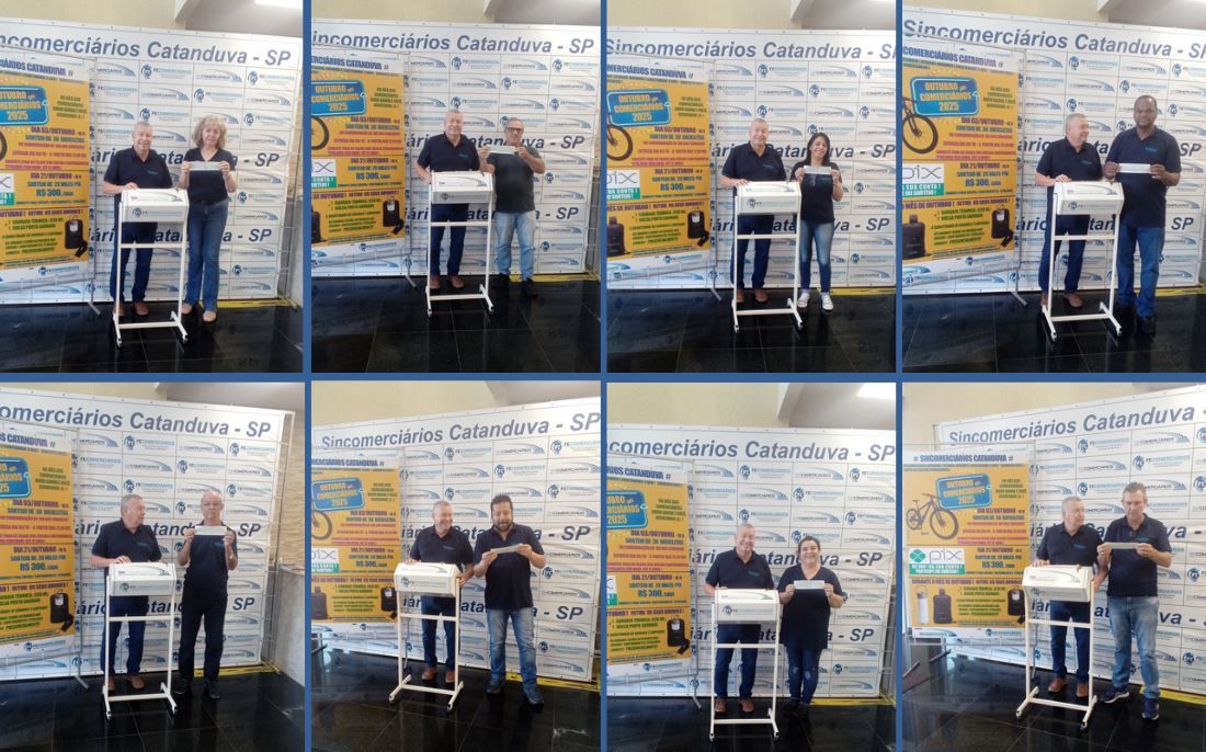Sincomerciários de Catanduva realiza sorteio em comemoração ao ‘Outubro dos Comerciários’