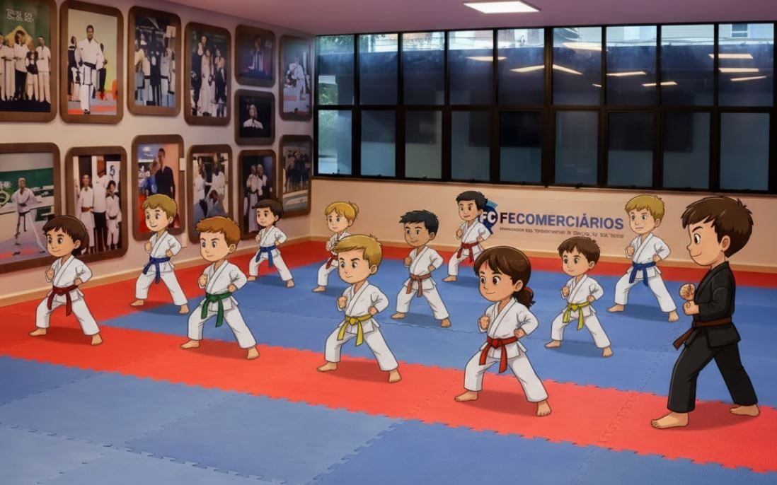 Programa de Iniciação Esportiva em Karatê da Fecomerciários preenche todas as vagas para 2026