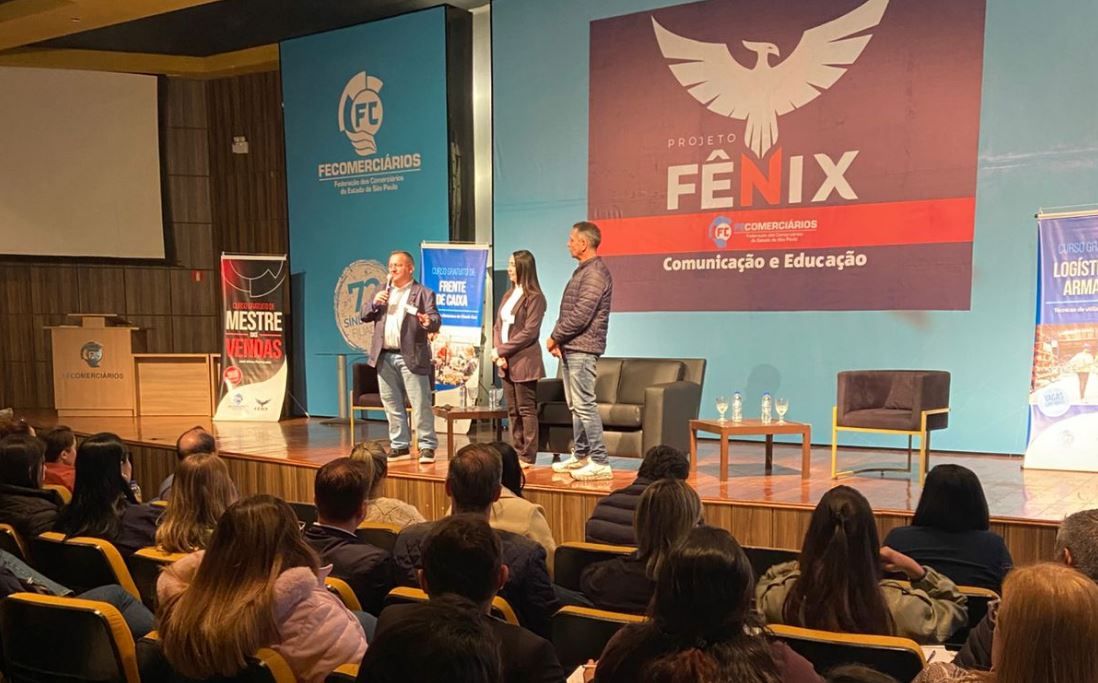 Encontro do Projeto Fênix - Comunicação e Educação no Centro de Lazer da Federação em Praia Grande é realizado com sucesso