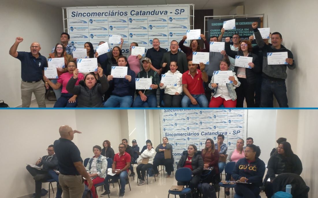 Alunos recebem certificados de conclusão do Curso de Logística em Supermercados e Técnicas para Prevenção de Perdas em Catanduva